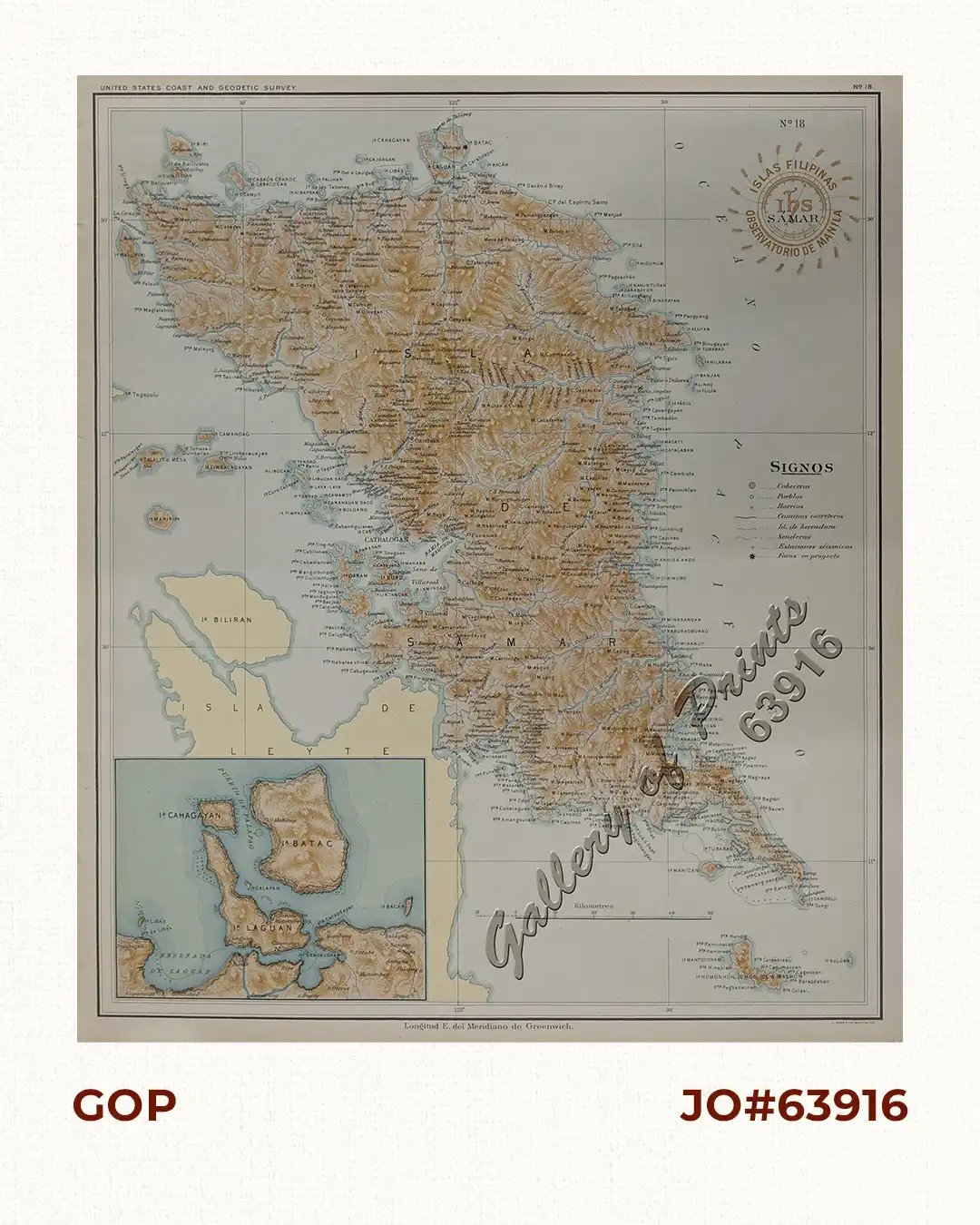 Islas de Samar pl. 18, inset: I. Batac, I. Cahagayan, I. Laguan