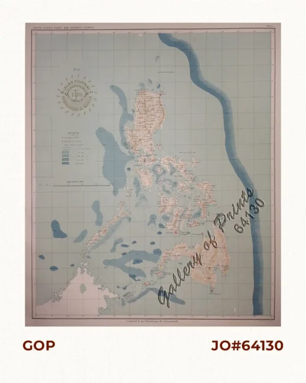 Islas Filipinas - Mapa Orografico  pl. 4, Observatorio de Manila
