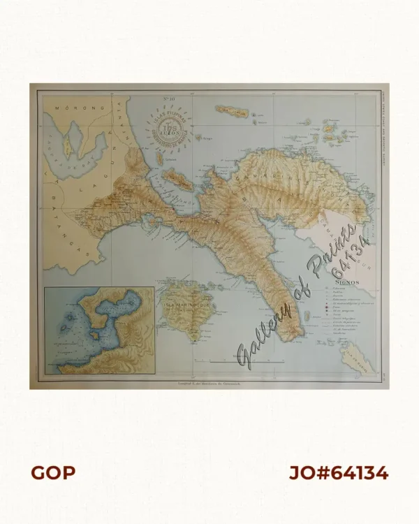 Isla de Luzon  pl. 10, inset: Pto. de Banacalan [Marinduque] (Quezon [or Tayabas], Camarines Norte, Marinduque, Balegin [Balesin], Calbalete [Cagbalete]… )