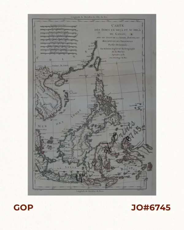 Carte des Indes en deçà et au delà du Gange… et les Philippines