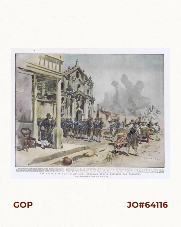 The Trouble in the Philippines: American Troops Entering San Fernando