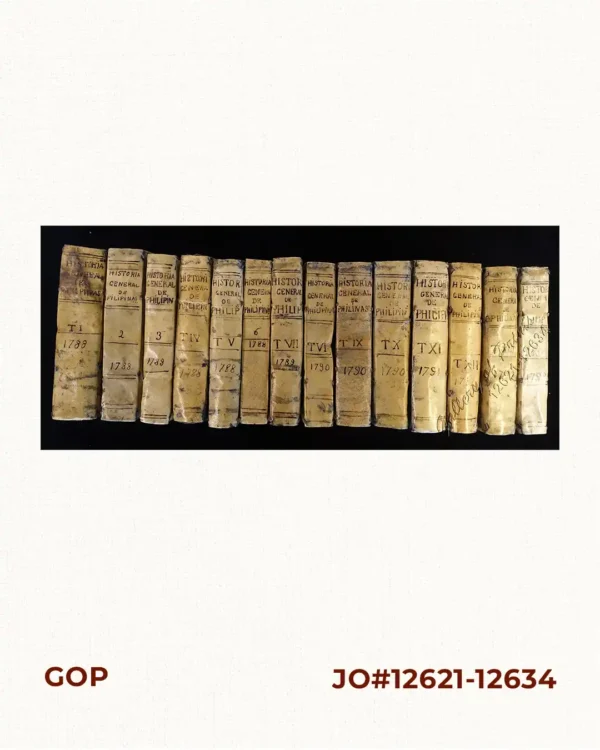 Historia General de Philipinas : Conquistas Espirituales y Temporales de estos Españoles Dominios, Establecimientos, Progresos y Decadencias. [General History of the Philippines: Spiritual and Temporal Conquests of these Spanish Domains, Establishments, Progress, and Declines [including] the Imperial Kingdoms of the Provinces of the Islands and the Adjoining Continents with which It Had Communication and Commerce through Coincidental Occurrence. With Geographical, Hydrographical [Data on] Natural History, Politics, Customs, and Religions, Topics of Universal Interest.]