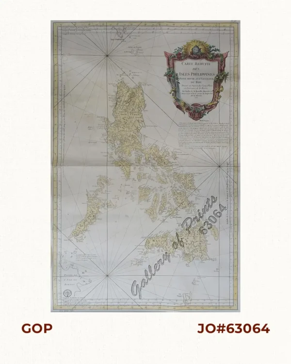 [Carte Reduite] Carte Réduite des Isles Philippines Pour Servir Aux Vaisseaux du Roy Dressée au Dépost des Cartes Plans et Journaux de la Marine