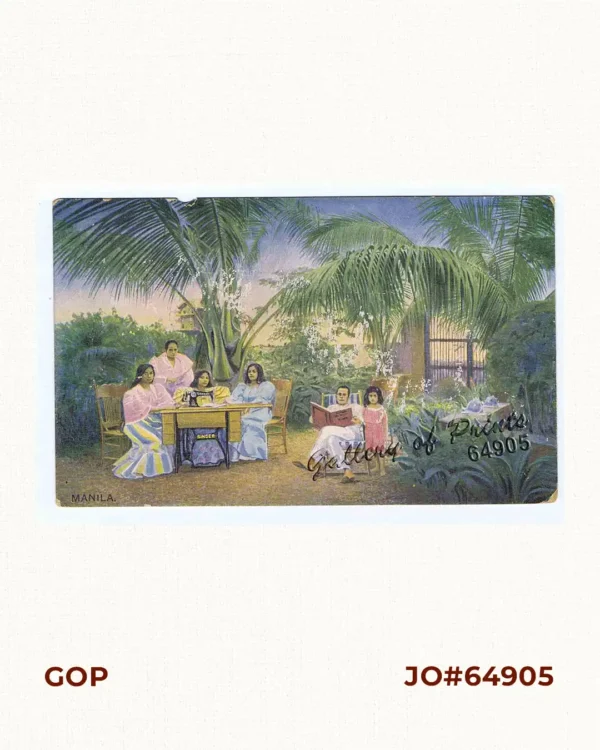 [Ladies in the Garden Sewing] Manila