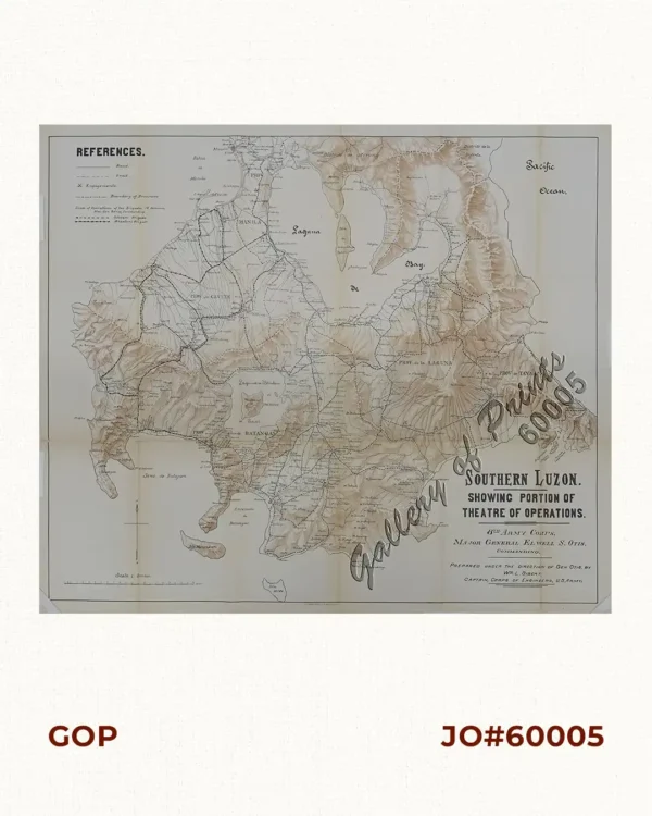 Southern Luzon. Showing portion of Theatre of Operations. 8th Army Corps, Major Gen. Elwell S. Otis, commanding. - Prepared under the direction of Gen. Otis by Wm L. Sibert, Captain, Corps of Engineers, U.S. Army.