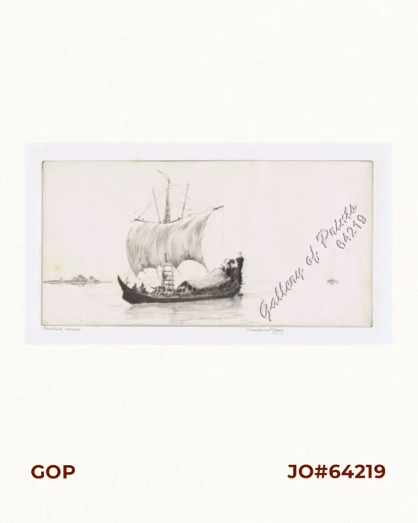 [Sailing Boat] Starlined canvas(?) [untitled]