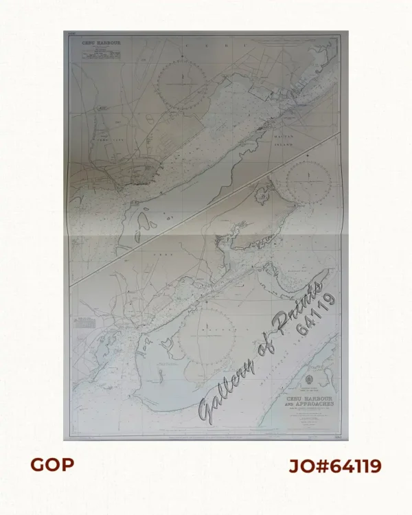 Philippine Islands. [upper section:] Cebu and Mactan. [lower section:] Cebu Harbour and Approaches. From the Philippine Government Charts to 1962. With additions and corrections to 1972.