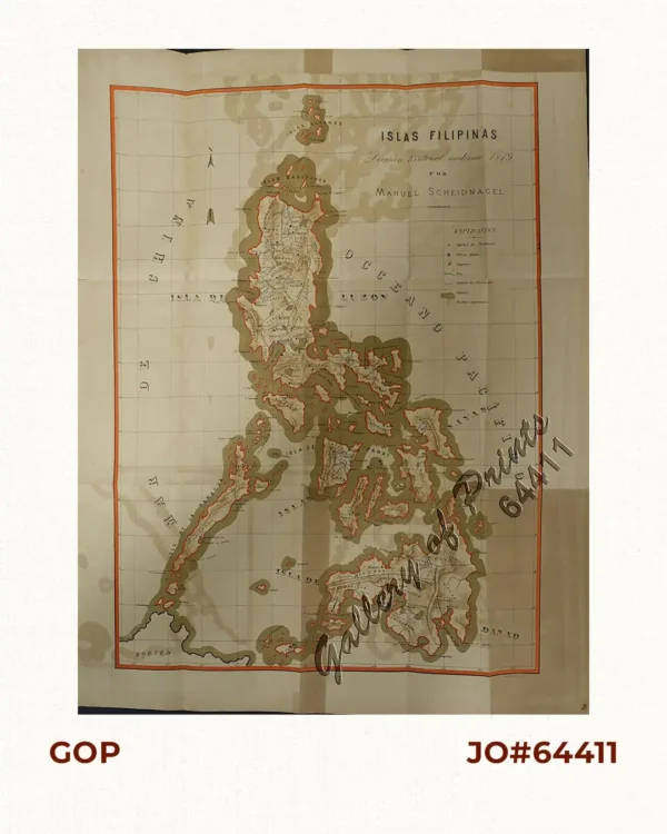 Islas Filipinas. Division territorial moderna 1879. por Manuel Scheidnagel.