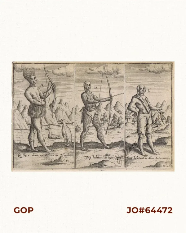 Ung habitant de lysle Capul  [A native of the island of Capul]  [first despiction in print of a Filipino]