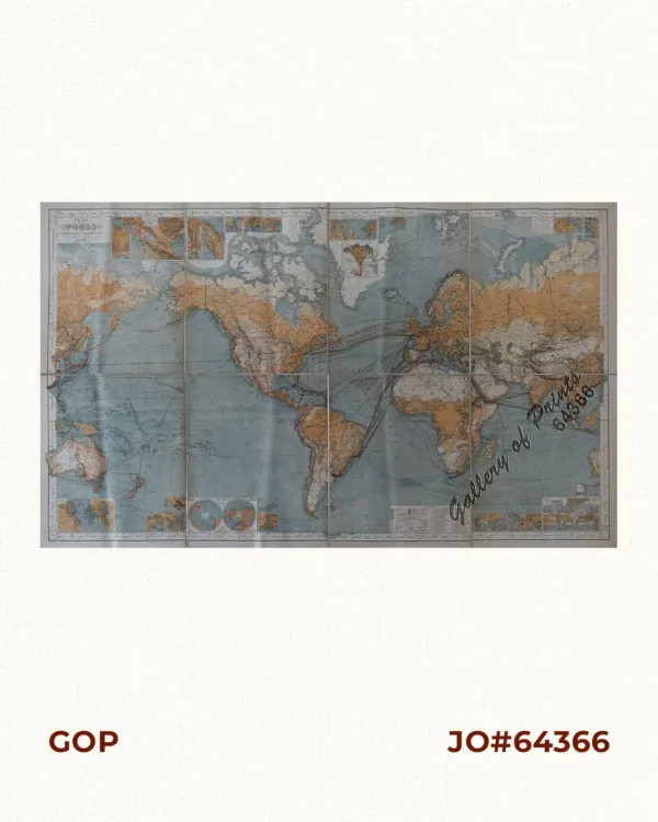 Chart of the World on Mercators Projection