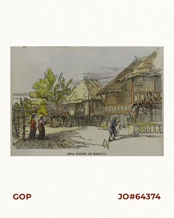 Sketches in Manilla. Nipa Houses at Manilla.