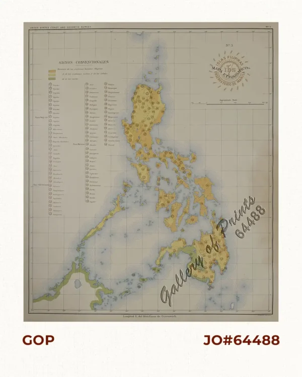 Islas Filipinas - Mapa Etnografico  pl. 3, Observatorio de Manila
