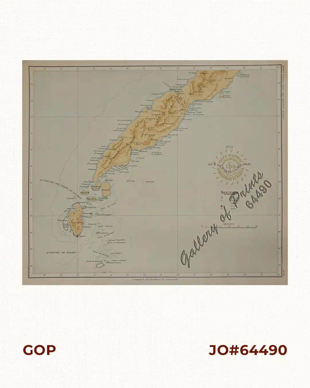 Isla de Paragua o Palawan Sur pl. 25 (Southern Palawan)