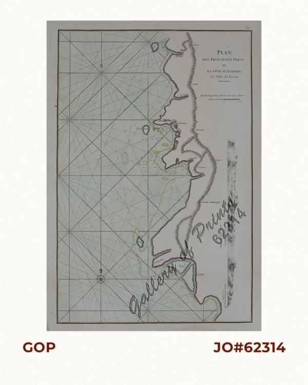 Plan des principaux ports de la côte d'Illocos … [Map of the Principal Ports of the Ilocos Coast]