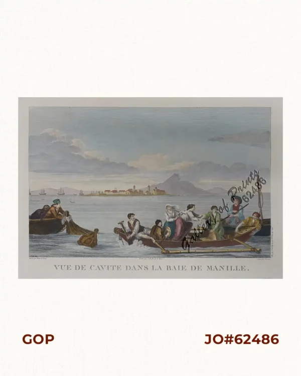 Vue de Cavite dans la Baie de Manille [View of Cavite in the Bay of Manila]