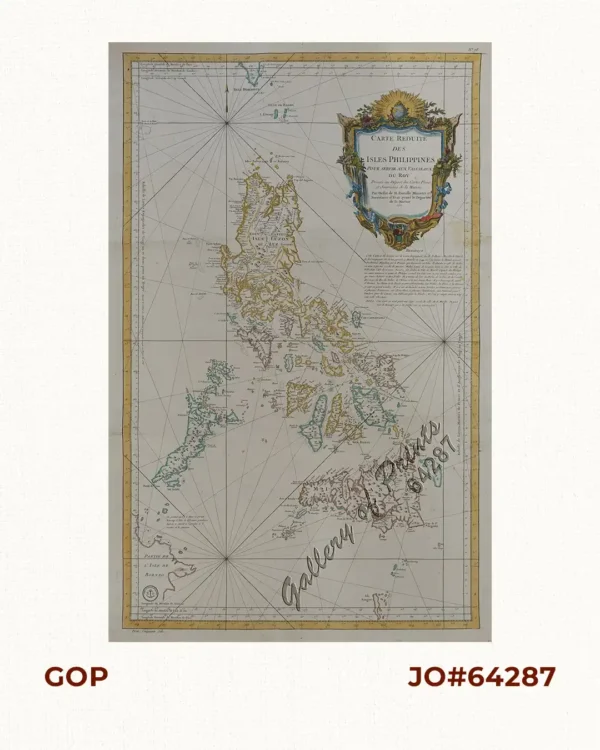 [Carte Reduite] Carte Réduite des Isles Philippines Pour Servir Aux Vaisseaux du Roy Dressée au Dépost des Cartes Plans et Journaux de la Marine