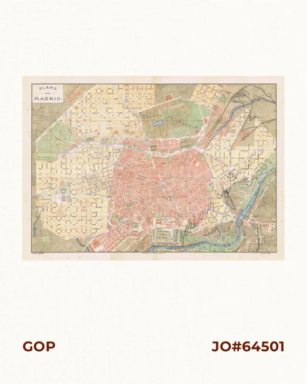 Plano de Madrid.