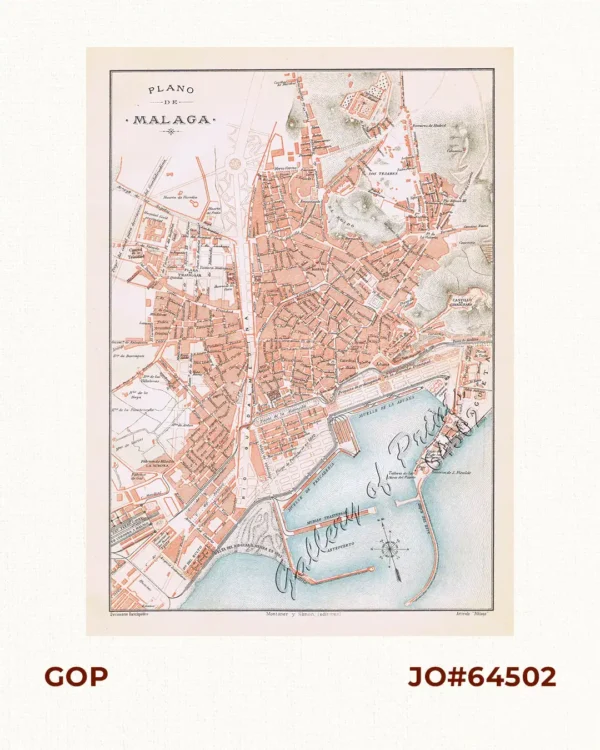 Plano de Malaga.