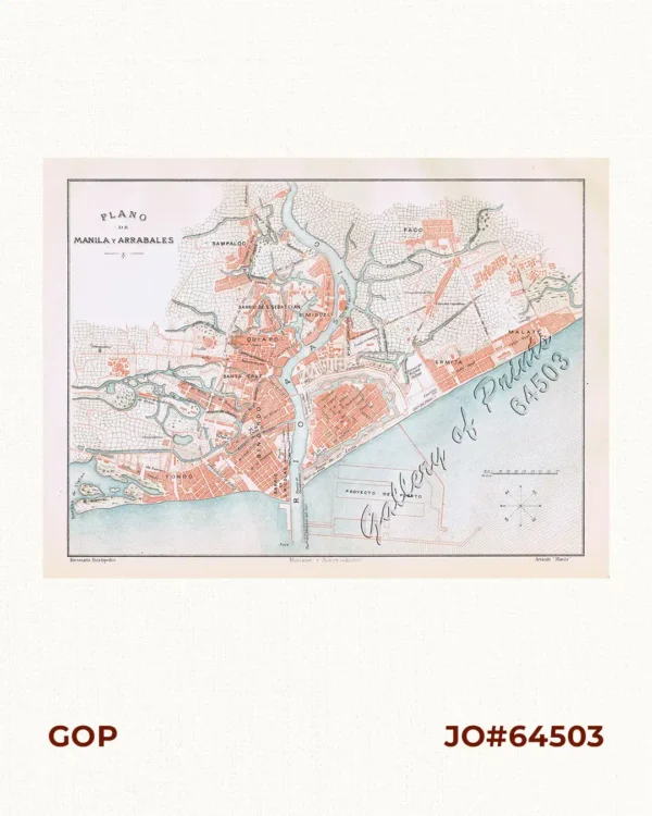 Plano de Manila y Arrabales [Map of Manila and Suburbs]