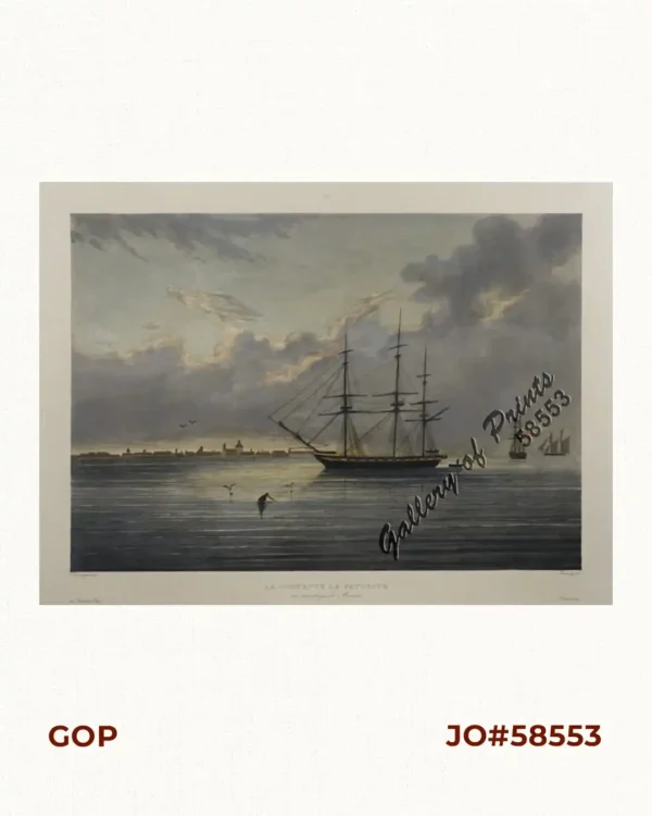 La Corvette La Favorite au mouillage de Manille (La Favorite Anchored in Manila)