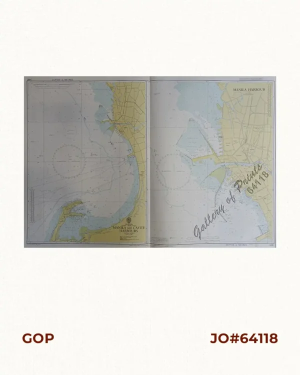 Philippines. Luzon - West Coast [left half:] Manila and Cavite Harbours. [right half:] Manila Harbour. From Philippines Government charts to 1966 with additions and corrections to 1971.