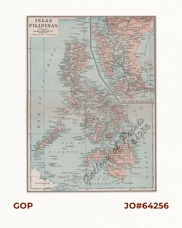 Islas Filipinas inset: Parte Central de la Isla de Luzón