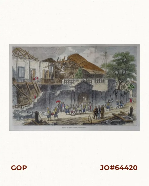 The Earthquake at Manilla: Ruins of the Danish Consulate.