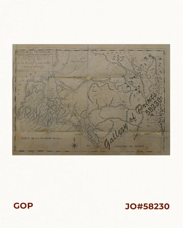 Plano de la Provincia de Bulacan  Comprehendida entre la longitud de 18.' Occidental à los 14.' Oriental Respecto al Meridiano de Manila. Su Latitud Norte de 14.° y 42 a 15° Año de 1818. En la Ysla de Luzon ò Nueva Castilla de las Yslas Filipinas.