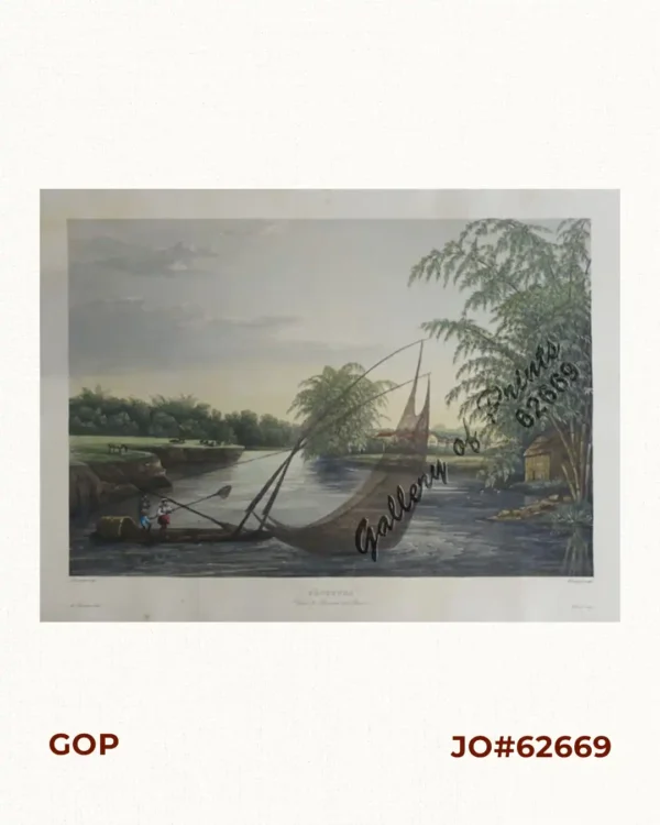 Pêcheurs dans riviere de Passit. [Fishermen on The Pasig River]