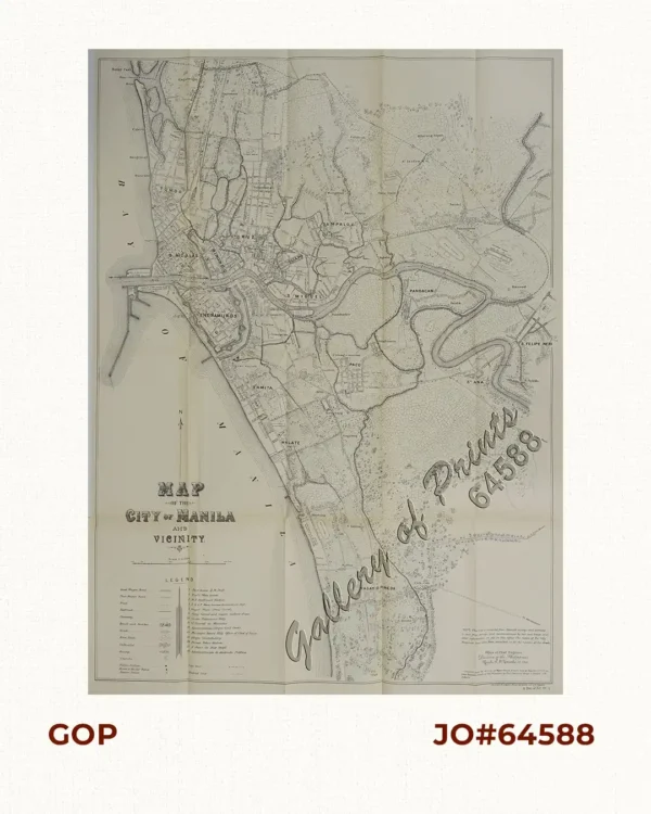 Map of the City of Manila and Vicinity