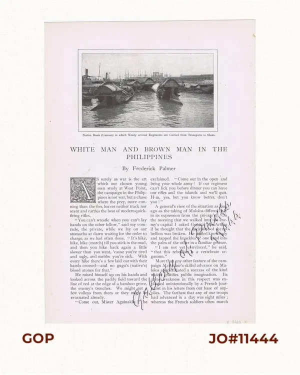 White Man and Brown Man in the Philippines