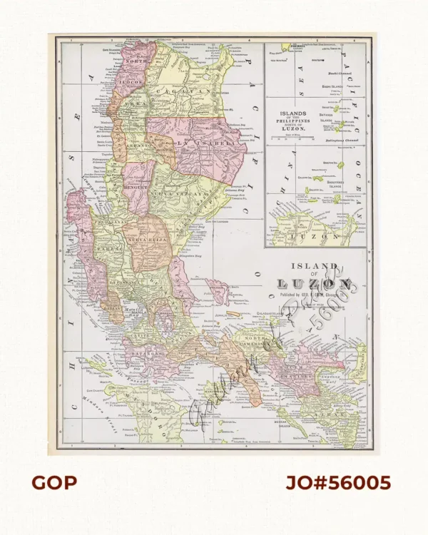 Island of Luzon. inset map: Islands of the Philippines north of Luzon