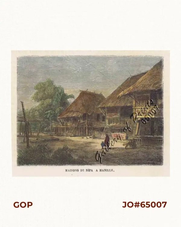 Maisons de Nipa, a Manille.