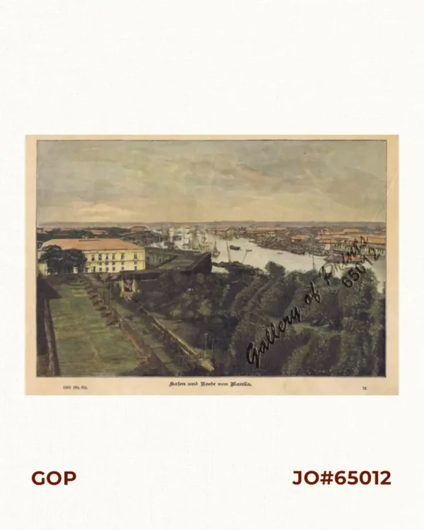 Hafen und Reede von Manila [Harbour and Pier of Manila]