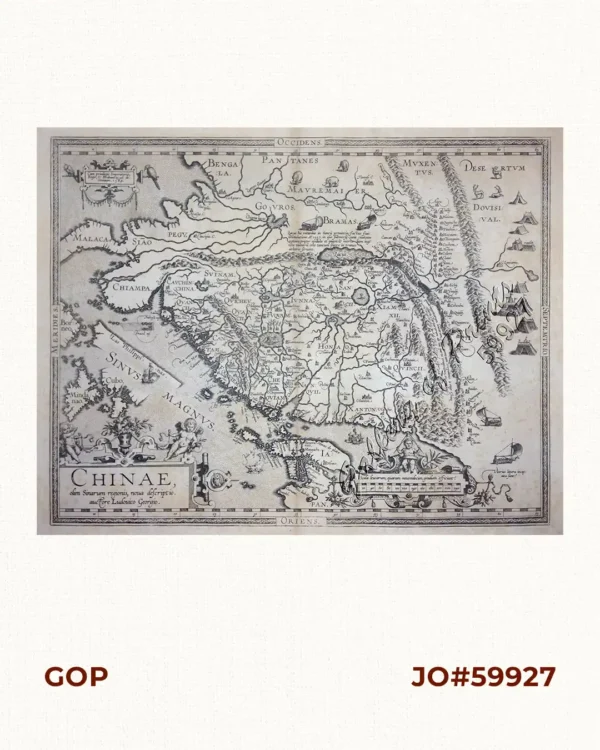 Chinae, olim Sinarum Regionis, nova descriptio. Auctore Ludovico Georgio. pl. 93