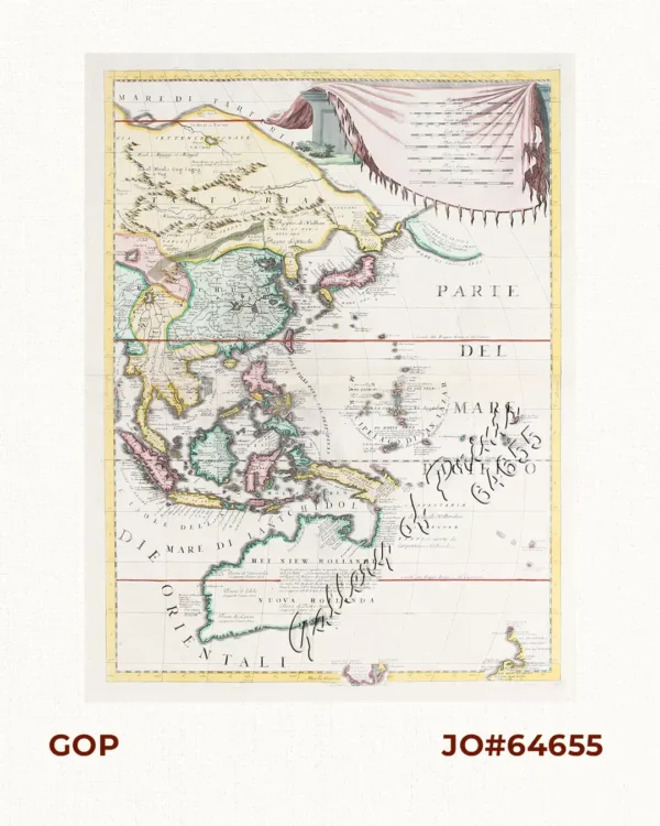 Asia Divisa nelle sue Parti secondo lo stato presente [Asia Divided into its Parts According to the Present State]