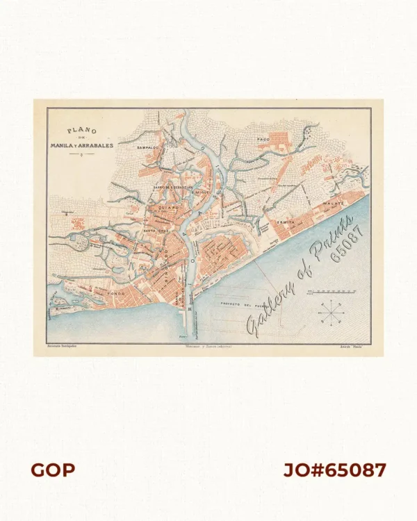 Plano de Manila y Arrabales [Map of Manila and Suburbs]