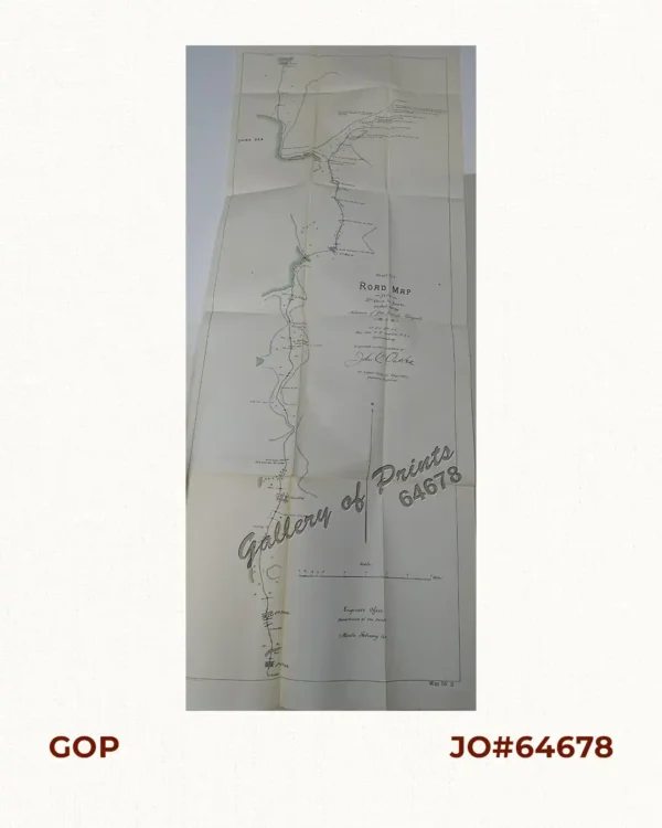 Sheet No. 7.  Road Map from Sta. Cruz to Santa plotted during Advance of Gen. Young's Brigade of 1st Div. 8th A. C. Maj. Gen. H. W. Lawton U. S. V. Commanding.  Prepared under direction of John C. Oakes. 1st Lieut Corps of Engineers Division Engineer.