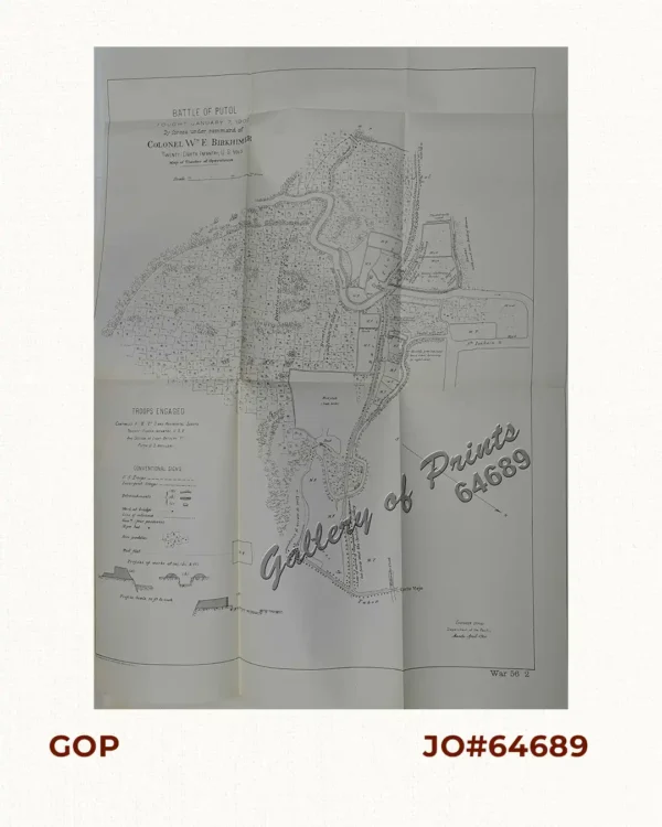 Battle of Putol fought January 7, 1900 By forces under command of Colonel Wm E. Birkhimer Twenty-Eight Infantry, U. S. Vols. Map of Theater of Operations.