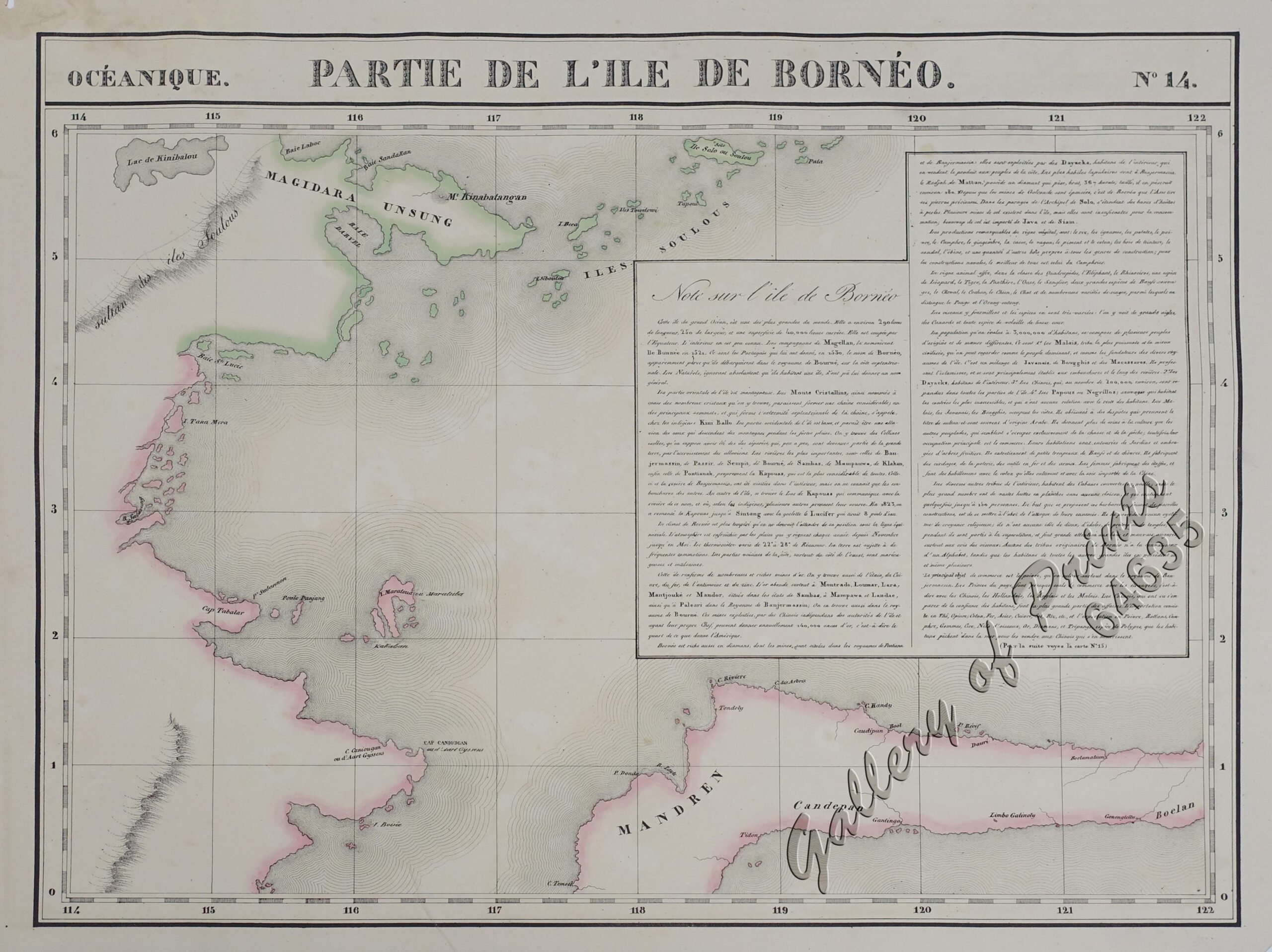 Oceanique: Partie des Isles Philippines (pl. 4); Iles Mariannes - Note Sur Les Isles Philippines (pl. 5); Partie des Iles Philippines (pl. 6 & 7); Partie de l'Ile Bornéo. (pl. 14); Partie de L'Ile Gilolo (pl. 15) - Image 6