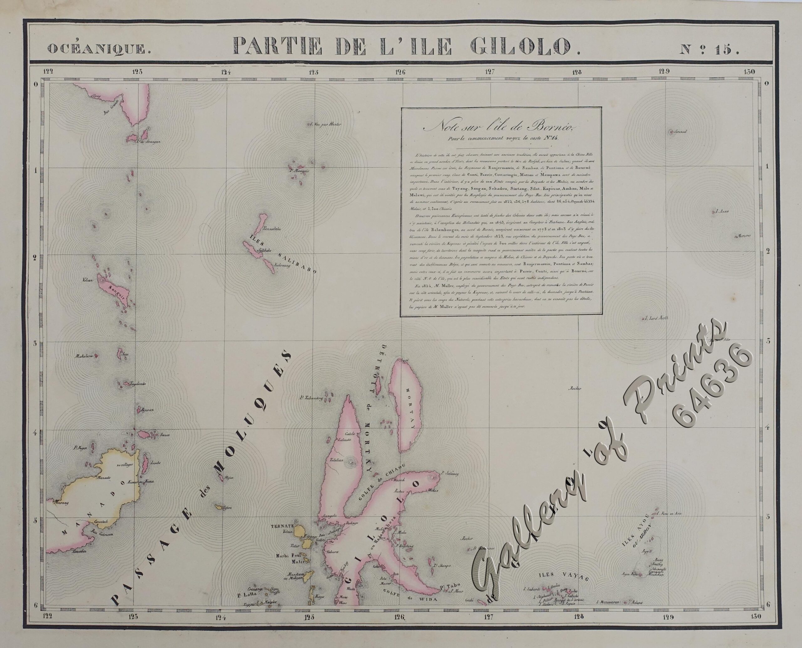 Oceanique: Partie des Isles Philippines (pl. 4); Iles Mariannes - Note Sur Les Isles Philippines (pl. 5); Partie des Iles Philippines (pl. 6 & 7); Partie de l'Ile Bornéo. (pl. 14); Partie de L'Ile Gilolo (pl. 15) - Image 7