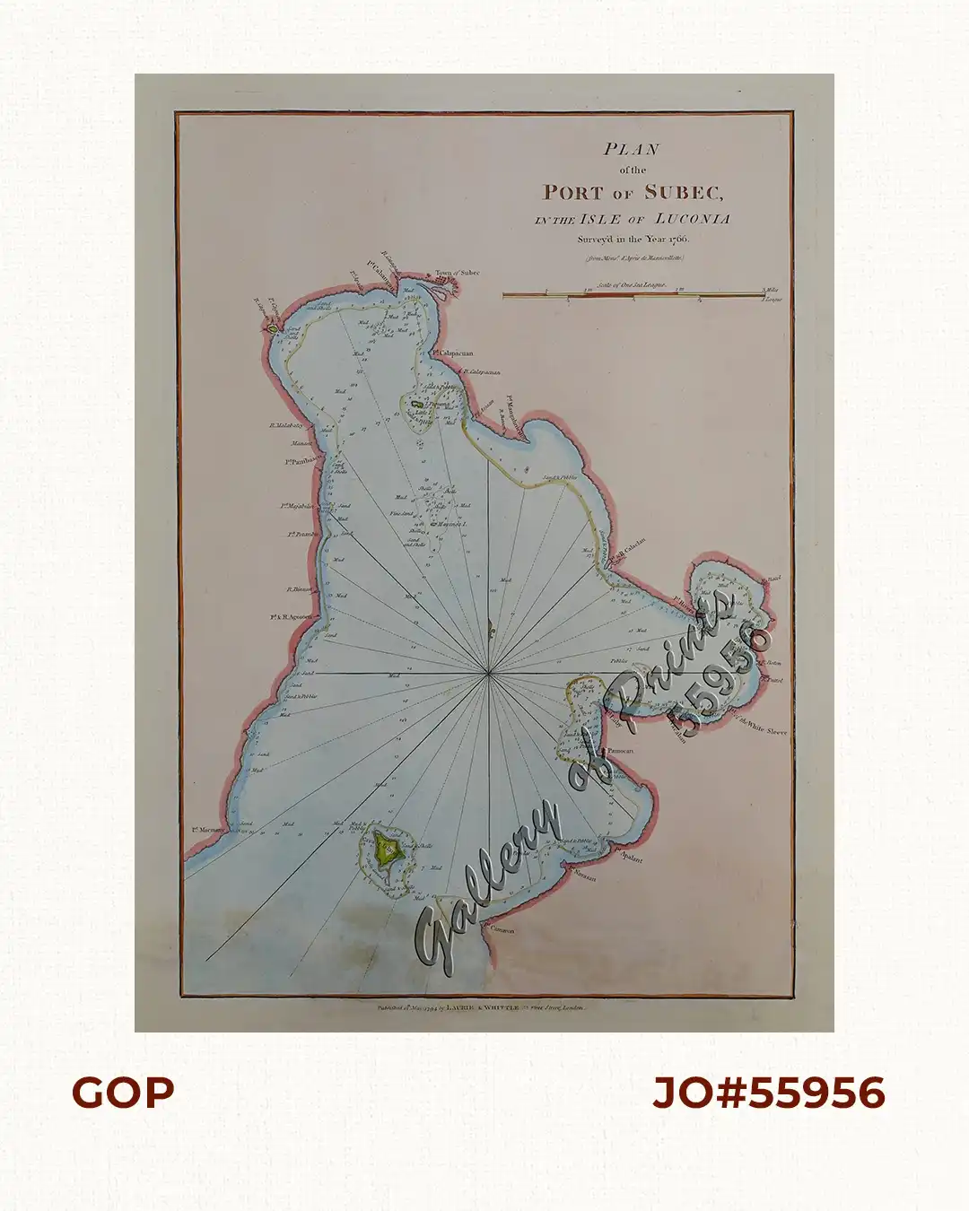 Plan of the Port of Subec, in the Isle of Luconia