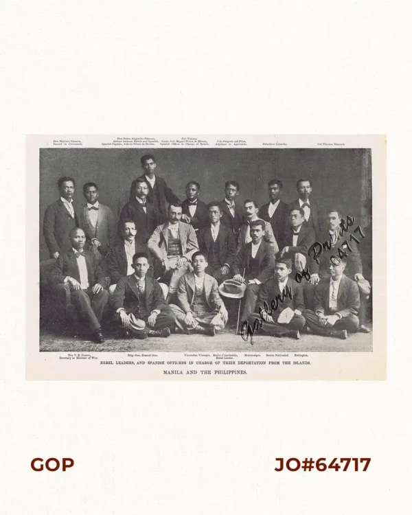 Rebel Leaders, and Spanish officers in charge of their Deportation from the Islands.