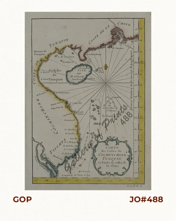 Carte des Costes de Cochinchine Tunquin ... [Gulf of Tonkin]