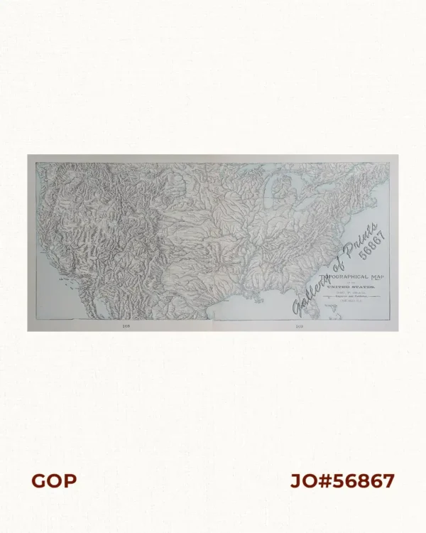 Topographical Map of the United States