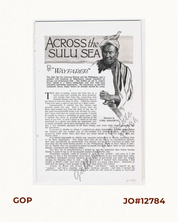 Across the Sulu Sea, between Borneo & the Philippines.