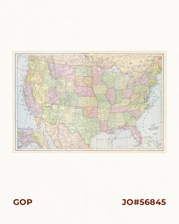 Map of United States of America