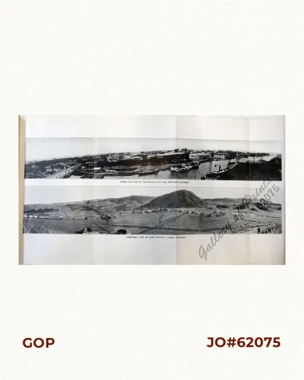 1) Bird's Eye View of the Walled City and Immediate Environs. 2) Panoramic View of Camp Keithley, Lanao, Mindanao.