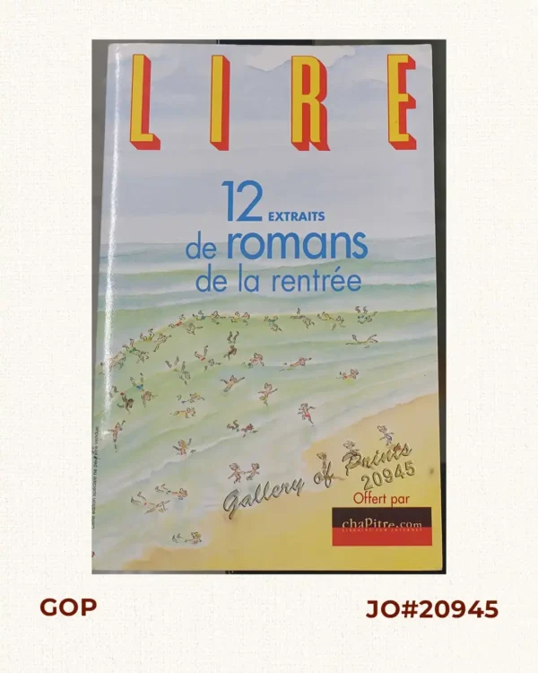 LIRE - 12 Extraits de romans de la rentrée