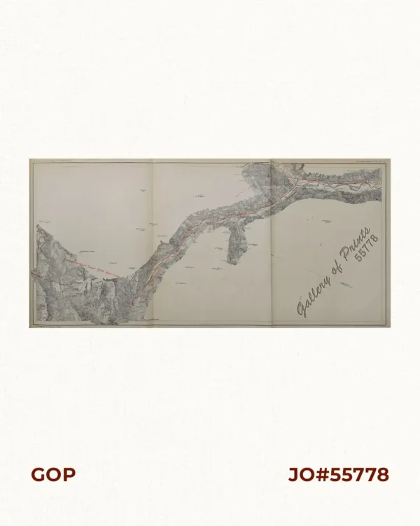 Karte der St. Gotthard-Bahn, Taf.2 [Map of The Gotthard-Railroad, pl. 2]